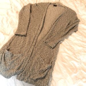 Black/Grey/White long length cardigan